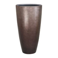 Metallic Partner Planter - Matt Coffee -Indoor Plants Metallic Partner Planter Matt Coffee 49x90cm
