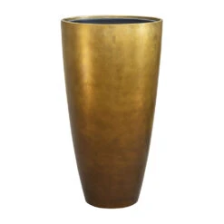 Metallic Partner Planter - Matt Honey -Indoor Plants Metallic Partner Planter Matt Honey 40x75cm