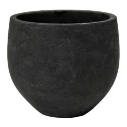 Mini Orb Kevan Plant Pot - Black Washed -Indoor Plants Mini Orb Kevan Plant Pot Black Washed Small