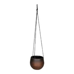 Mya Hanging Planter - Shiny Mocha -Indoor Plants Mya Hanging Planter Shiny Mocha