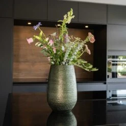 Noor Plant Vase - Velvet Green -Indoor Plants Noor Plant Vase Velvet Green 5