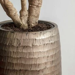 Opus Hammered Partner Planter - Gold -Indoor Plants Opus Hammered Partner Planter Gold 1