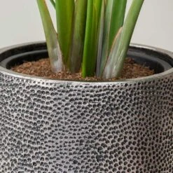 Opus Hit Darcy Planter - Silver -Indoor Plants Opus Hit Darcy Planter Silver Internal Liner