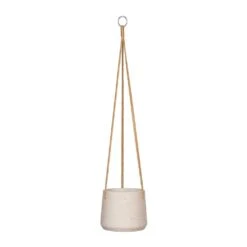 Patt Hanging Plant Pot - Grey Washed -Indoor Plants Patt Hanging Plant Pot Grey Washed Small