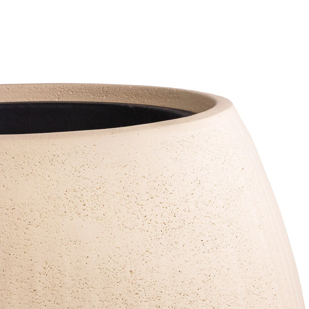 Polystone Coated Plain Balloon Planter - Natural 9 Polystone Coated Plain Balloon Planter - Natural - Image 9