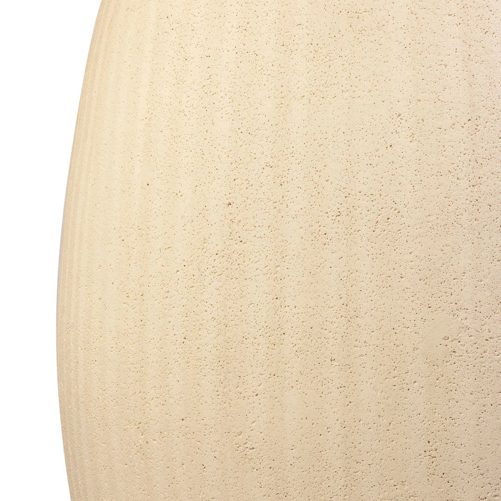 Polystone Coated Plain Balloon Planter - Natural 6 Polystone Coated Plain Balloon Planter - Natural - Image 6