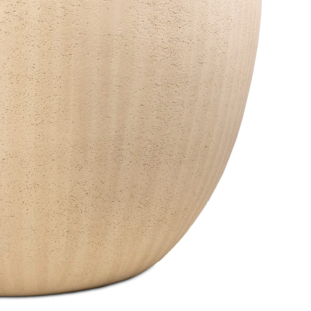 Polystone Coated Plain Balloon Planter - Natural 8 Polystone Coated Plain Balloon Planter - Natural - Image 8