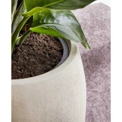 Polystone Coated Plain Balloon Planter - Natural 19 Polystone Coated Plain Balloon Planter - Natural -Indoor Plants Polystone Coated Plain Balloon Planter Natural Liner