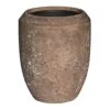 Polystone Coated Plain Coppa Planter - Rock