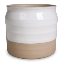 Puro Ripple Plant Pot - White