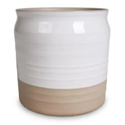 Puro Ripple Plant Pot - White -Indoor Plants Puro Ripple Plant Pot White 21x19cm 2