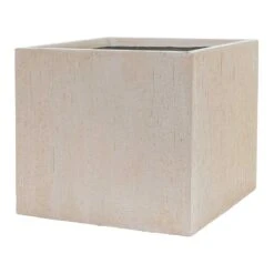 Raindrop Cube Planter - Stone -Indoor Plants Raindrop Cube Planter Stone 50cm