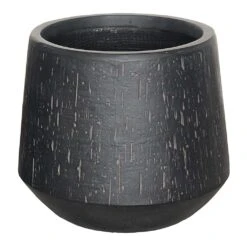 Raindrop Tube Round Planter - Anthracite -Indoor Plants Raindrop Tube Round Planter Anthracite 41x37cm