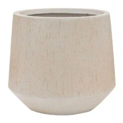 Raindrop Tube Round Planter - Stone 18 Raindrop Tube Round Planter - Stone -Indoor Plants Raindrop Tube Round Planter Stone 41x37cm