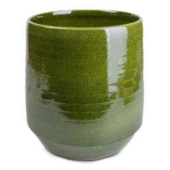 Remi Plant Pot - Green -Indoor Plants Remi Plant Pot Green 23x25cm