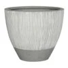 Jesslyn Plant Pot - Ridged White Stripe