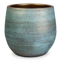 Ryan Plant Pot - Blue Gold