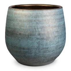 Ryan Plant Pot - Blue Gold 25 Ryan Plant Pot - Blue Gold -Indoor Plants Ryan Plant Pot Blue Gold 43x28cm