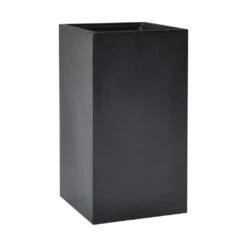 Solid Square Planter - Dark Grey -Indoor Plants Solid Square Planter Dark Grey 38x38x68cm