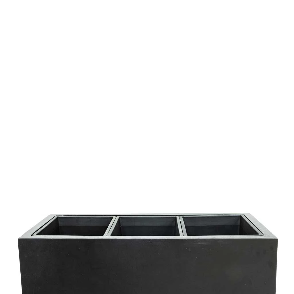 Solid Trough Planter - Dark Grey 2 Solid Trough Planter - Dark Grey - Image 2