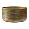 Solis Embossed Plant Bowl - Gold