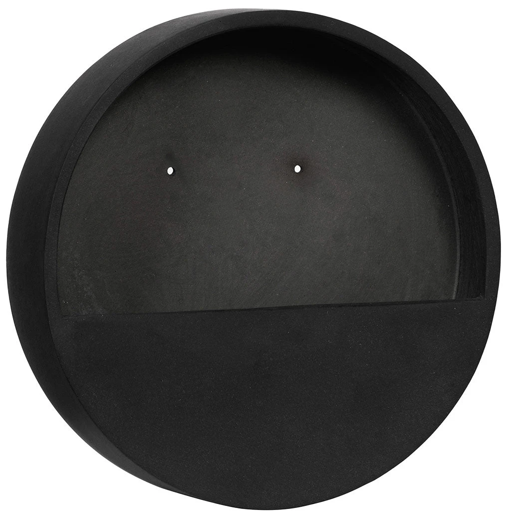 Wally Natural Wall Planter - Black 1 Wally Natural Wall Planter - Black