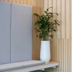 Nax Essentials Tall Planter - Matt White 10 Nax Essentials Tall Planter - Matt White -Indoor Plants nax planter essential matte white office seating